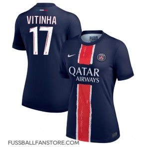 Paris Saint-Germain Vitinha #17 Replik Heimtrikot Damen 2024-25 Kurzarm